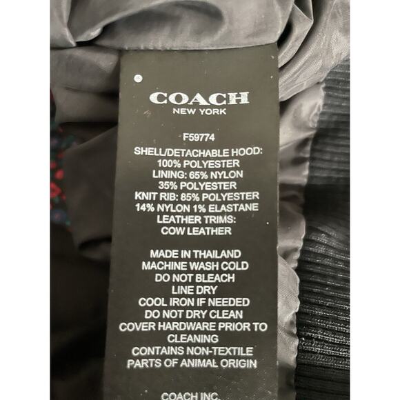 Coach Jacket Hoodie Bomber Varsity Multicolor Floral Windbreaker - Picture 15 of 15